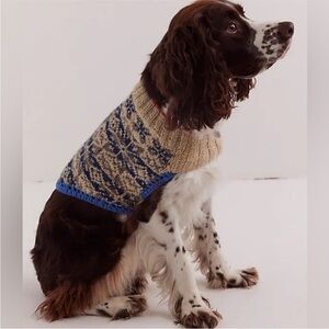 NWT Free People French Knot Snowflake Dog Sweater Size XS